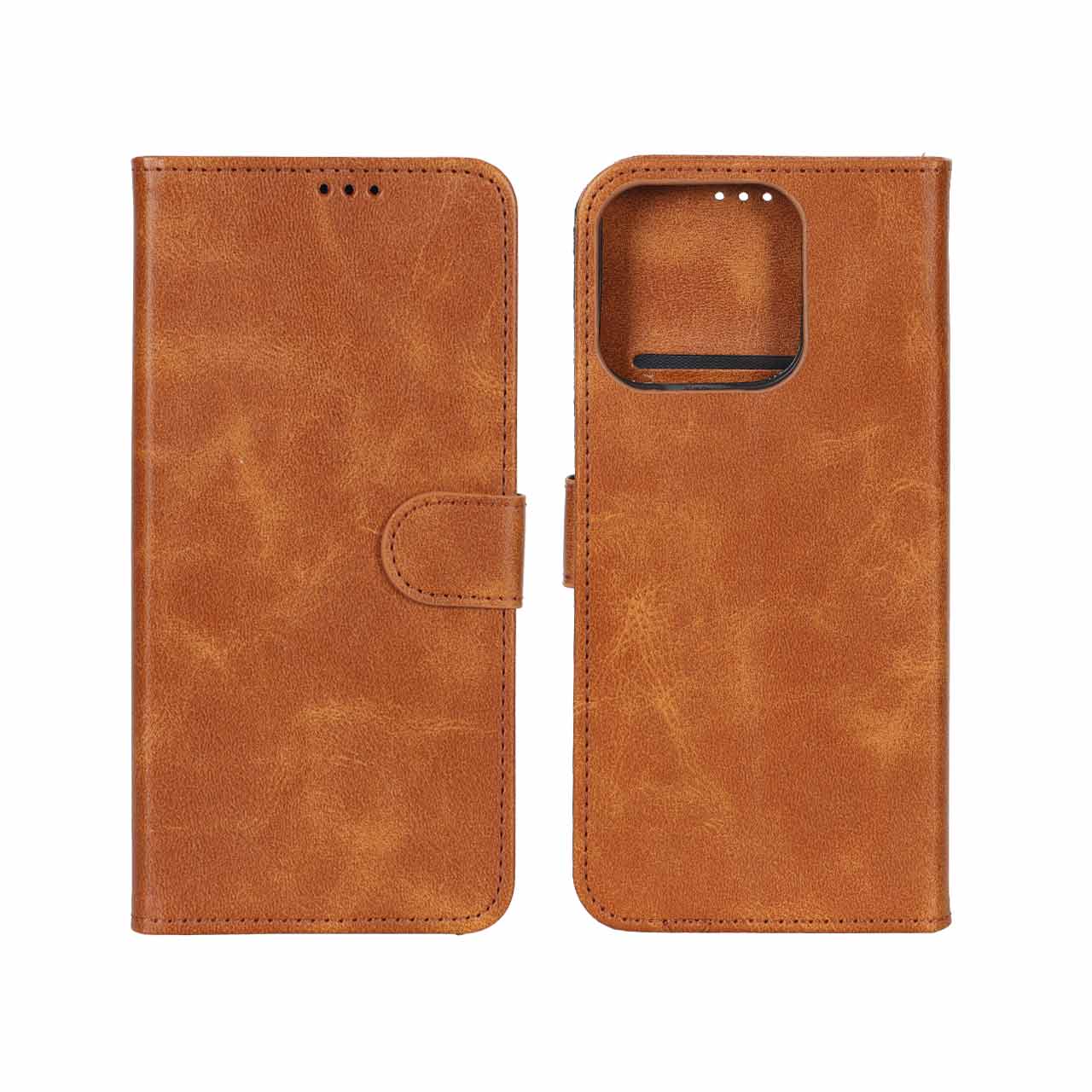 کیف موبایل مگنتی Honor X7c - عسلی